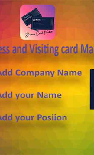 Business card maker and create visiting card 2