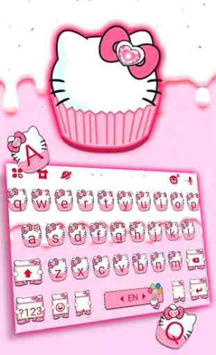 Cat Cupcake Keyboard Theme 2