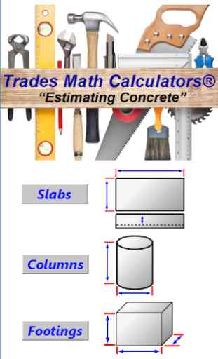 Concrete / Cement Estimating Calculator 1