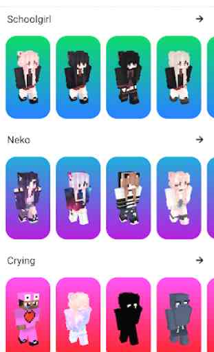 Cute Girl Skins for Minecraft PE 1