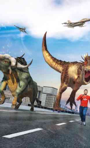 Dinosaur City Rampage: Animal Attack Simulator 4