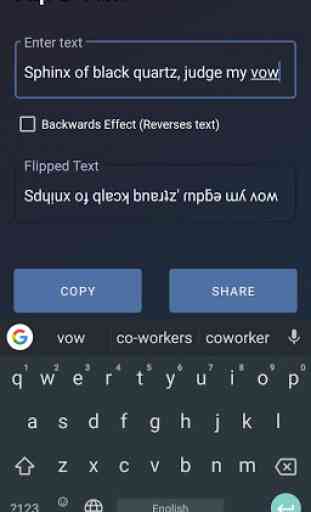 Flip Text - Upside Down text flipper 2