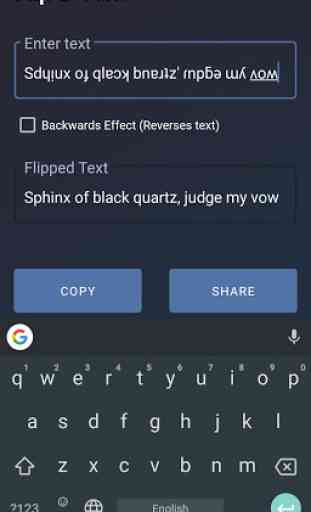 Flip Text - Upside Down text flipper 3