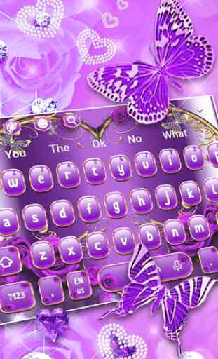 Purple Heart Keyboard Theme 1