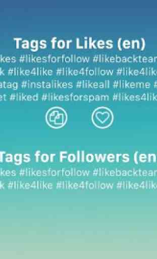 Tags - best hashtags for likes and followers 4