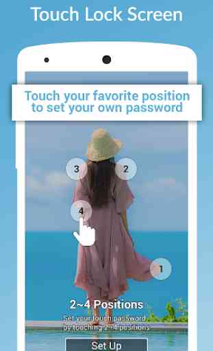 Touch Lock Screen - Touch Photo Position Password 1