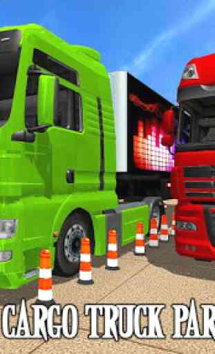 US Semi Big Cargo Truck Parking 3D 2019 1