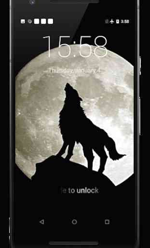 Wolf HD Lock Screen 4