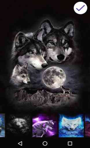 Wolf Lock screen Passcode, Neon Wolf HD Wallpaper 3