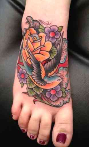 Women Foot Tattoo 4