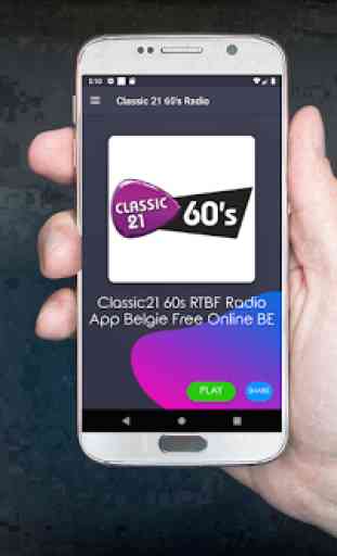 Classic 21 60's (RTBF) Radio App Belgie Free BE FM 1
