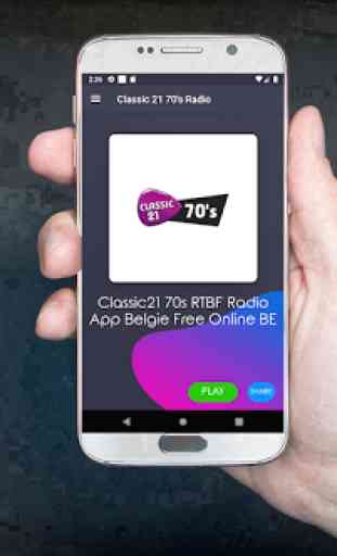 Classic 21 70's (RTBF) Radio App Belgie Free BE FM 1