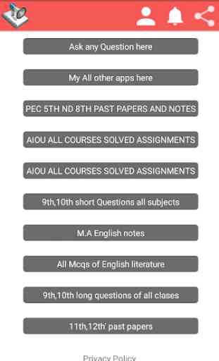 ALL CLASSES PAST PAPERS MATRIC TO M.A 4