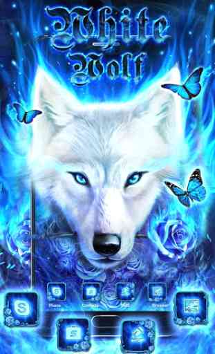 Blue Ice Wolf Theme 1