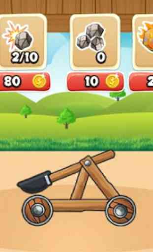 Crazy Catapult: shoot the monsters 2