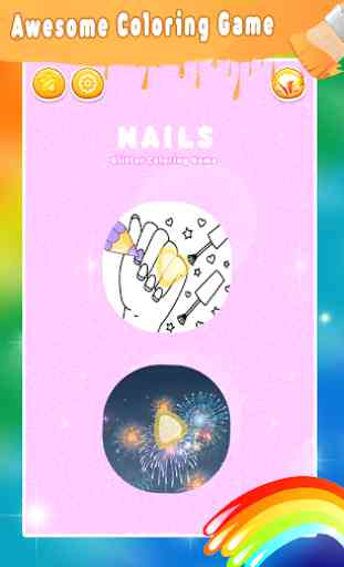 Glitter Nail Drawing Book and Coloring Game 1