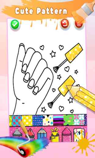 Glitter Nail Drawing Book and Coloring Game 4