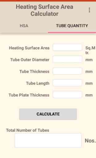 Heating Surface Area Calculator 2