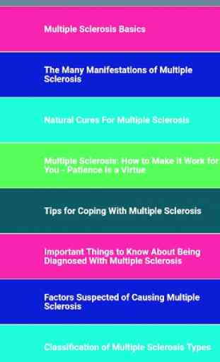 Multiple Sclerosis : Symptoms, causes, treatment 4