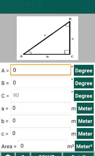 Right Angled Triangle Calculator and Solver 1
