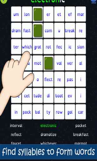 Syllable Word Search - A brain game with a word puzzle and memory game inside 1