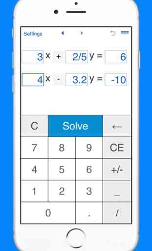 System of linear equations solver and calculator for solving systems of linear equations with three variables 4