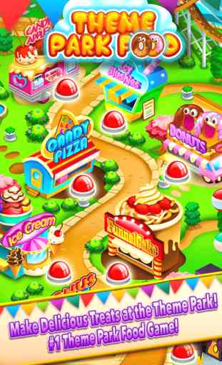 Theme Park Fair Food Maker – Amusement Parks Dessert & Play Kids Bake Cook Game 1
