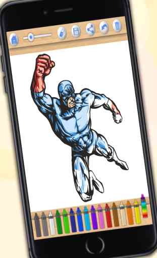 Superheroes coloring pages – pic painting for kids 2