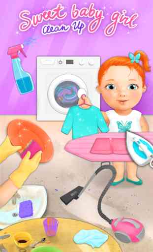 Sweet Baby Girl Clean Up - Kitchen, Bath and Bedroom 1