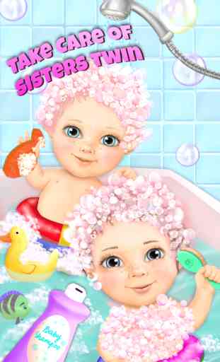 Sweet Baby Girl Twin Sisters Care - Pregnant Mommy Helper 3