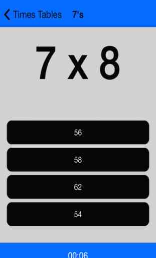 Times Tables Game - Multiplication Study App 2