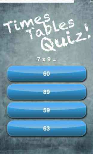 Times Tables Quiz! (Multiplication Trainer) 4