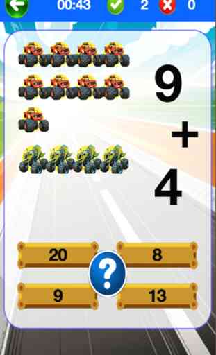 Toddler Math Game of Blaze and the Monster Machines 1