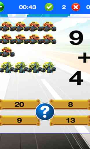 Toddler Math Game of Blaze and the Monster Machines 3