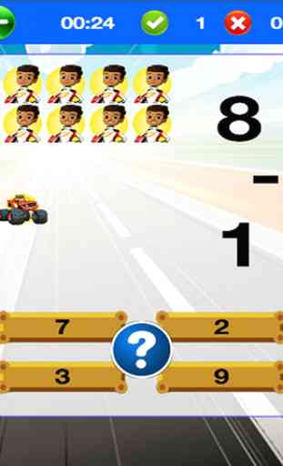 Toddler Math Game of Blaze and the Monster Machines 4