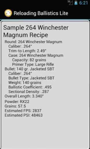 264 Winchester Mag Ballistics Data 2