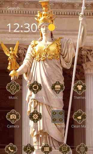 Athena goddess statue theme 1