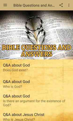 Bible Questions and Answers 1