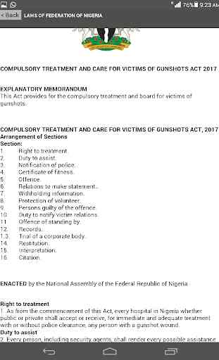 Demo Laws of Federation of Nigeria 1