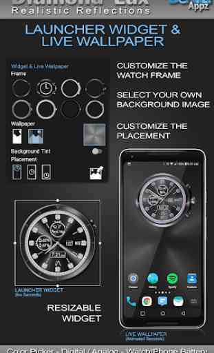 Diamond Lux HD Watch Face Widget & Live Wallpaper 3