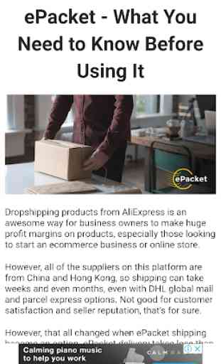 Dropshipping with ePacket Explained 1