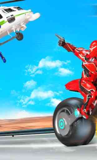 Flying Moto Robot Hero Hover Bike Robot Game 2