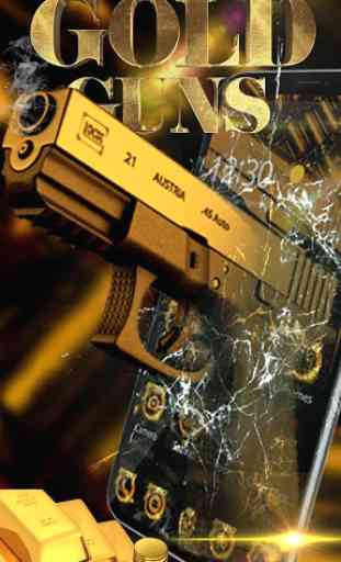 Gold Revolver Gun AK47 SMG Theme 1