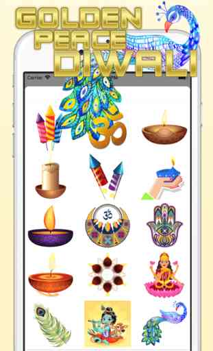 Golden Peace Diwali Sticker 1