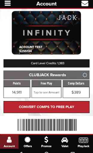 JACK - Casino Offers, Promotions, Comps & Valet 3