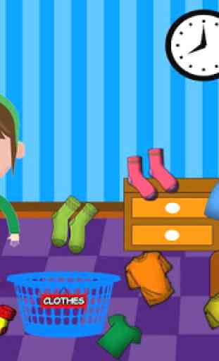 Washing and Ironing Clothes: Kids Laundry Game 2