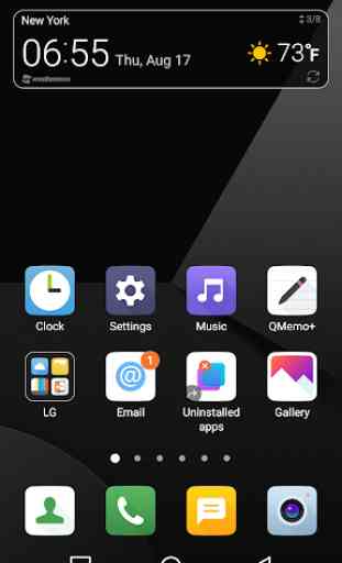 G6 UX 6.0 Black Theme for LG G6 G5 V30 G4 V20 K10 1