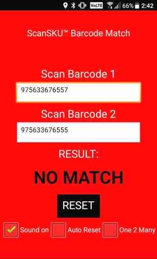 Barcode Match & Comparison Checker Lite 1