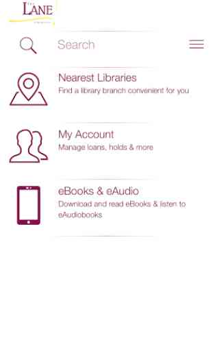 Lane Libraries Mobile App 1