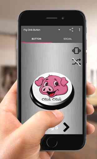 Pig Oink Button 2
